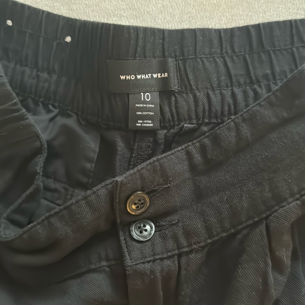 Black Ruffle Shorts - Picture 2 of 3